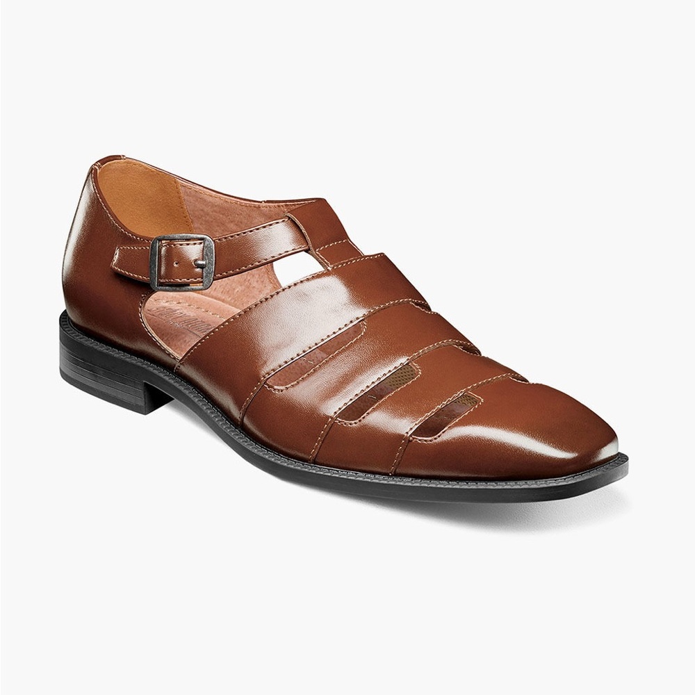 Stacy Adams Brown Leather Loafers with Sophisticated Design NIB SIZE 8.5